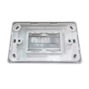 Plaque murale d'entrée de câble de brosse (blanche)