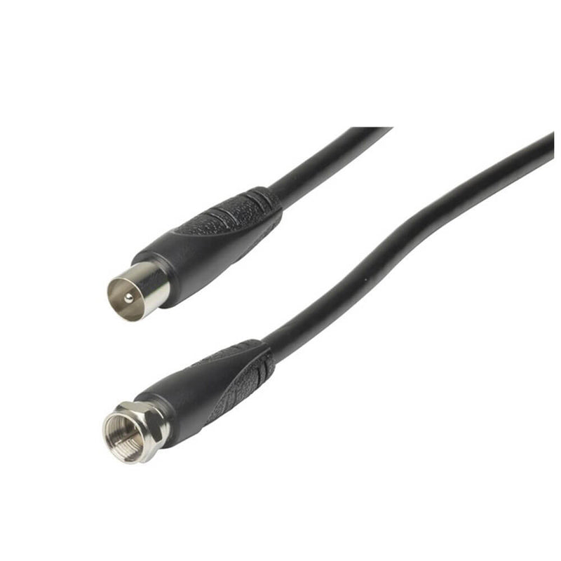 Fiche de type F vers câble coaxial TV 1,5 m