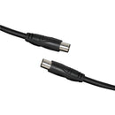  Cable coaxial de enchufe a enchufe para TV (negro)