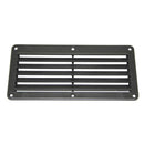 Plastic Rectangular Louvre Vent (Black)