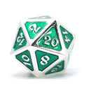 D20 Dice Metal Mythica Platinum (singolo)