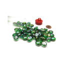 Gaming Stones Crystal Green Iridized Glass Stones 4" Tube