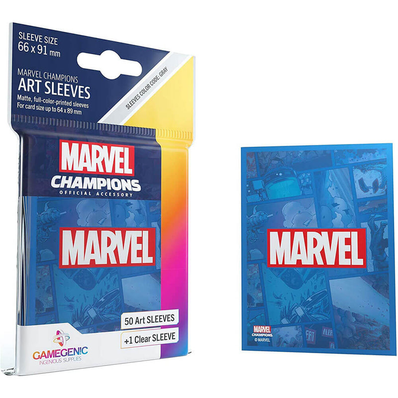  Fundas artísticas de Marvel Champions (paquete de 50)