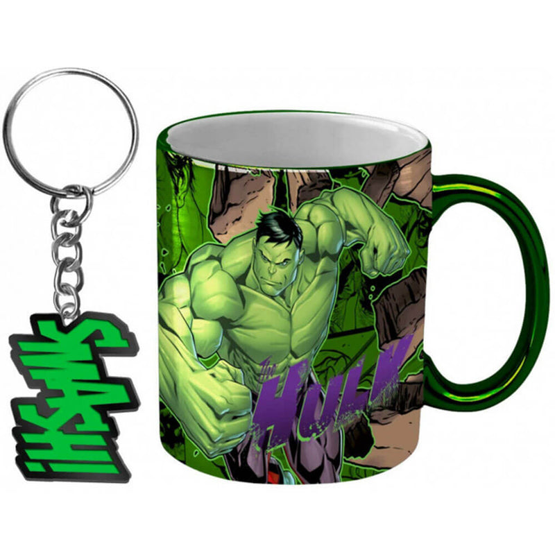  Pack taza de café y llavero Marvel