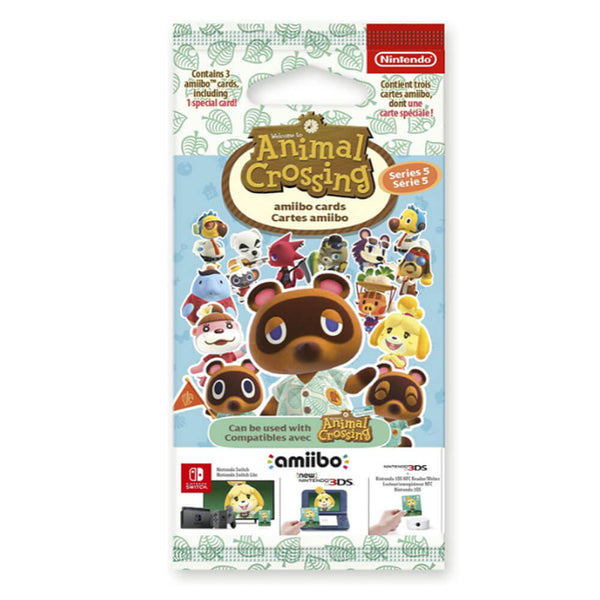amiibo Animal Crossing Cards Série 5 (1pc Style Aléatoire)
