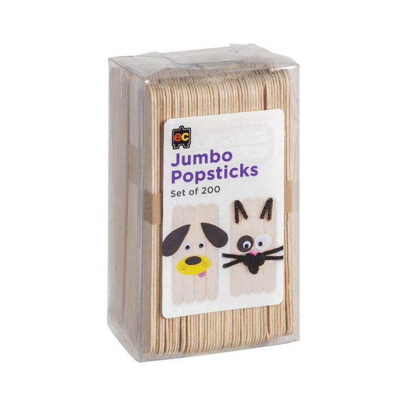 EC Jumbo Popsticks (paquet de 200)
