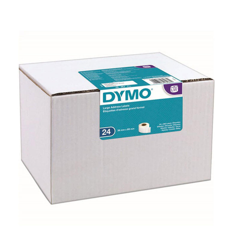 Dymo grande étiquette papier adresse 36x89mm blanc