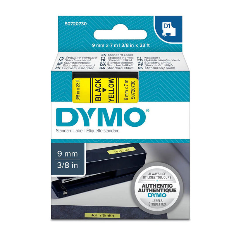Étiquette de ruban Dymo D1 9 mm x 7 m