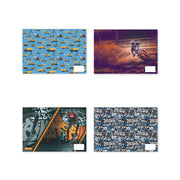  Cubiertas de libros con diseños mixtos de School Buzz A4 (paquete de 24)