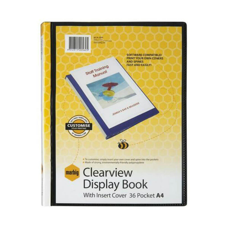  Marbig Display Book Clearview A4 Negro