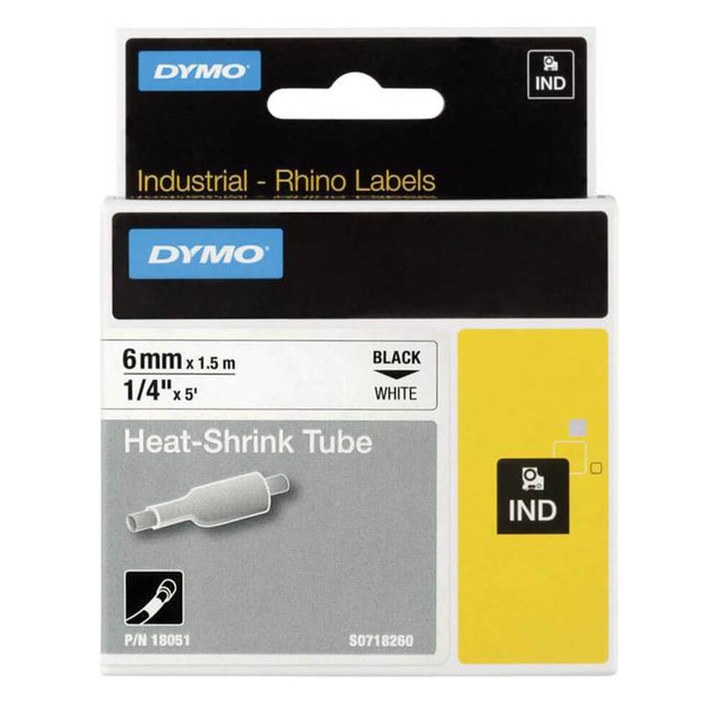 Étiquette de ruban thermorétractable Dyme Rhino 12 mm