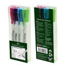  Rotuladores para pizarra blanca Faber-Castell (paquete de 4)