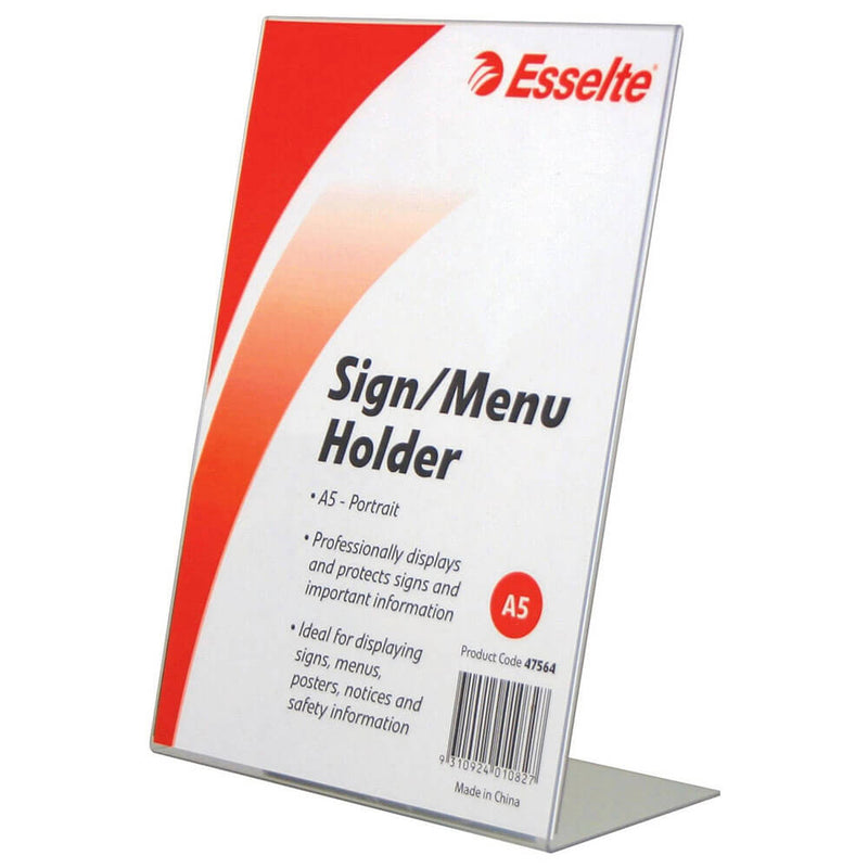  Portacarteles individual vertical inclinado Deflecto