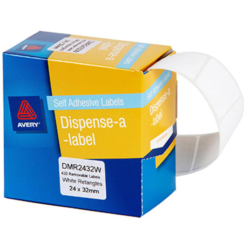Étiquettes autocollantes Avery (blanches)