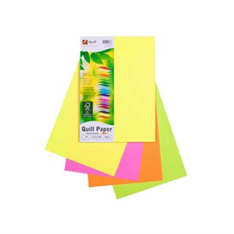 Quill Multioffice Paper 100pk 80gsm A4 (Assorti)