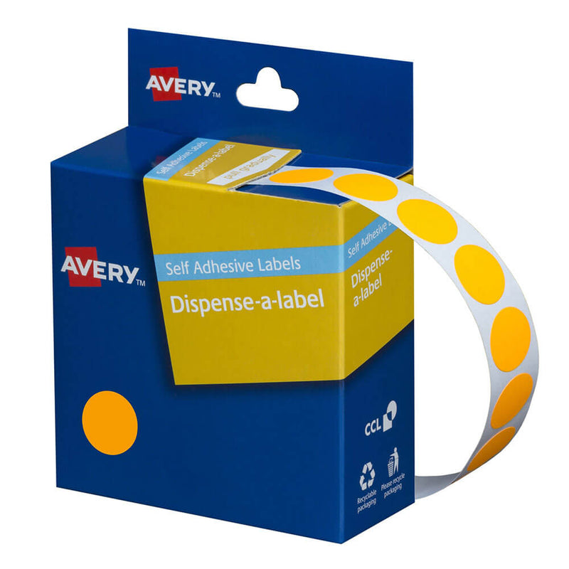Avery Étiquettes autocollantes à pois 14 mm (700 pièces)