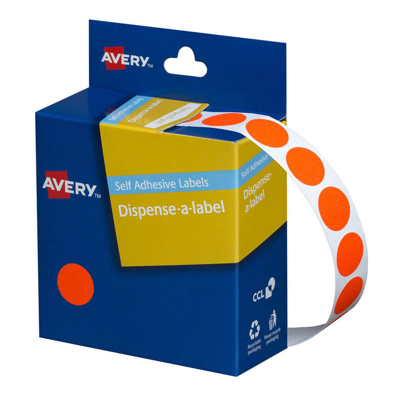 Avery Étiquettes autocollantes à pois 14 mm (700 pièces)