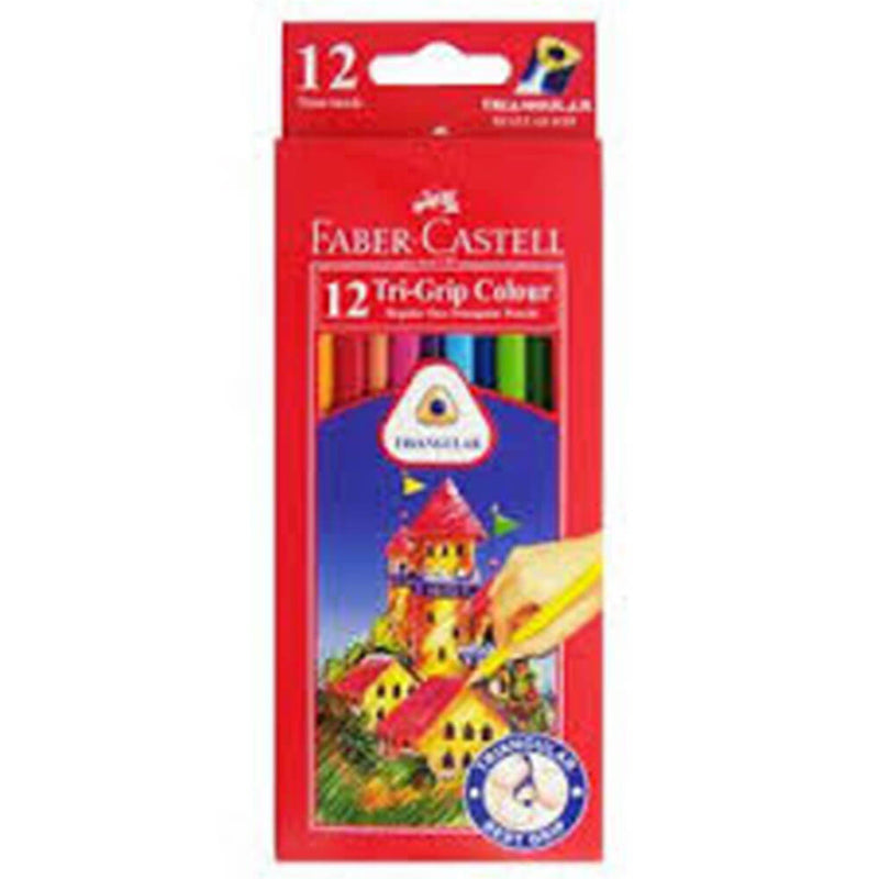  Lápices de colores con agarre triangular Faber-Castell