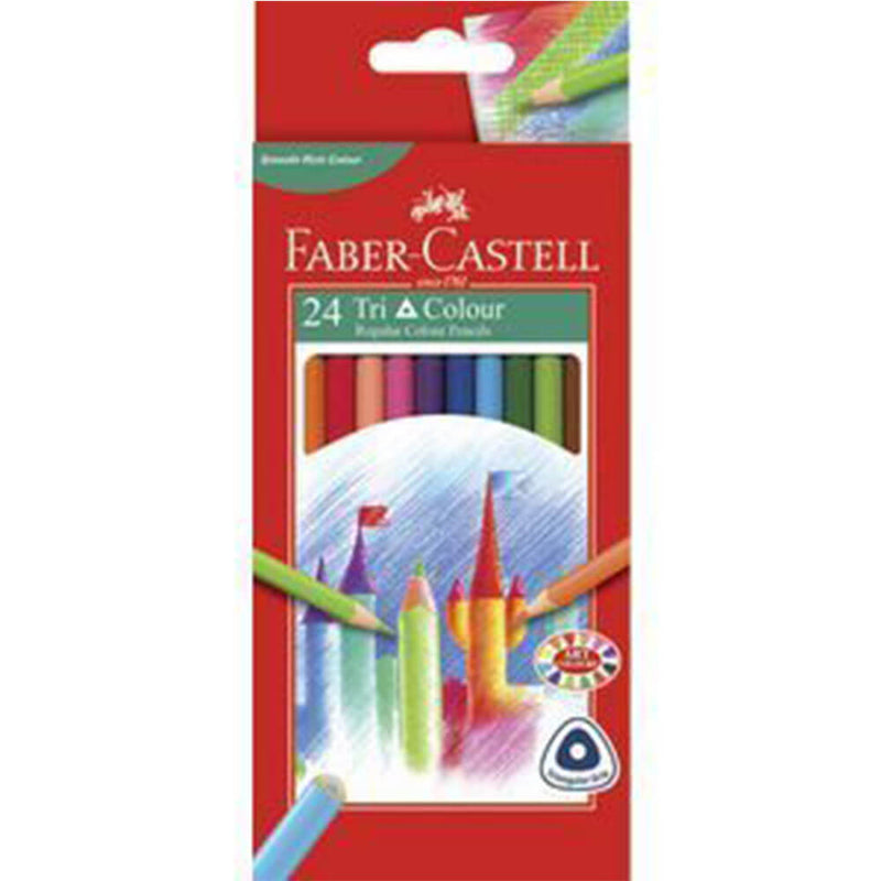  Lápices de colores con agarre triangular Faber-Castell