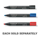 Staedtler Lumocolor Permanent Chisel Tip Marker 10pc