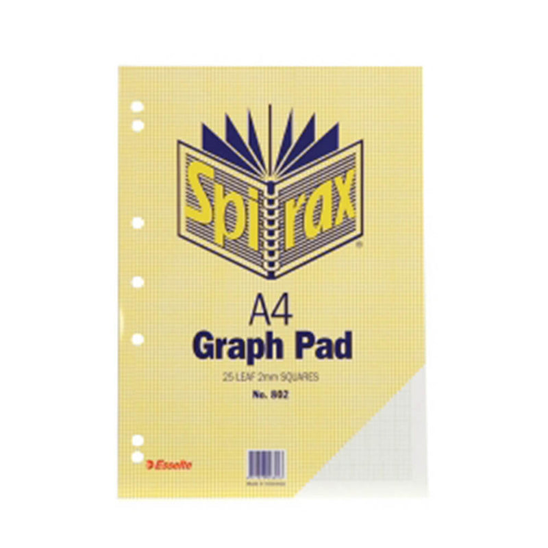 Bloc graphique Spirax A4 25 feuilles (paquet de 10)