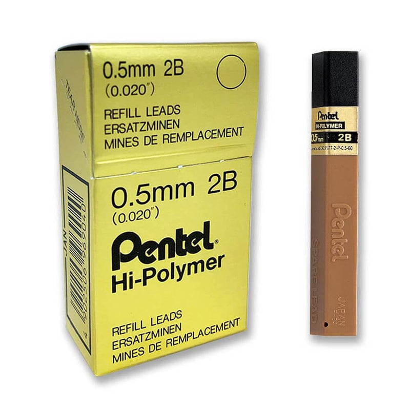 Pentel Recharge de mine Hi-Polymer 0,5 mm (boîte de 12)