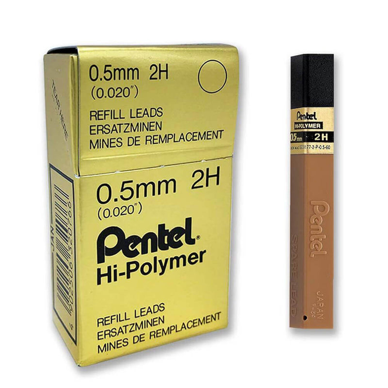 Pentel Recharge de mine Hi-Polymer 0,5 mm (boîte de 12)