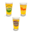 BigMouth Beer Bro’s Beer Glass (Set of 3)
